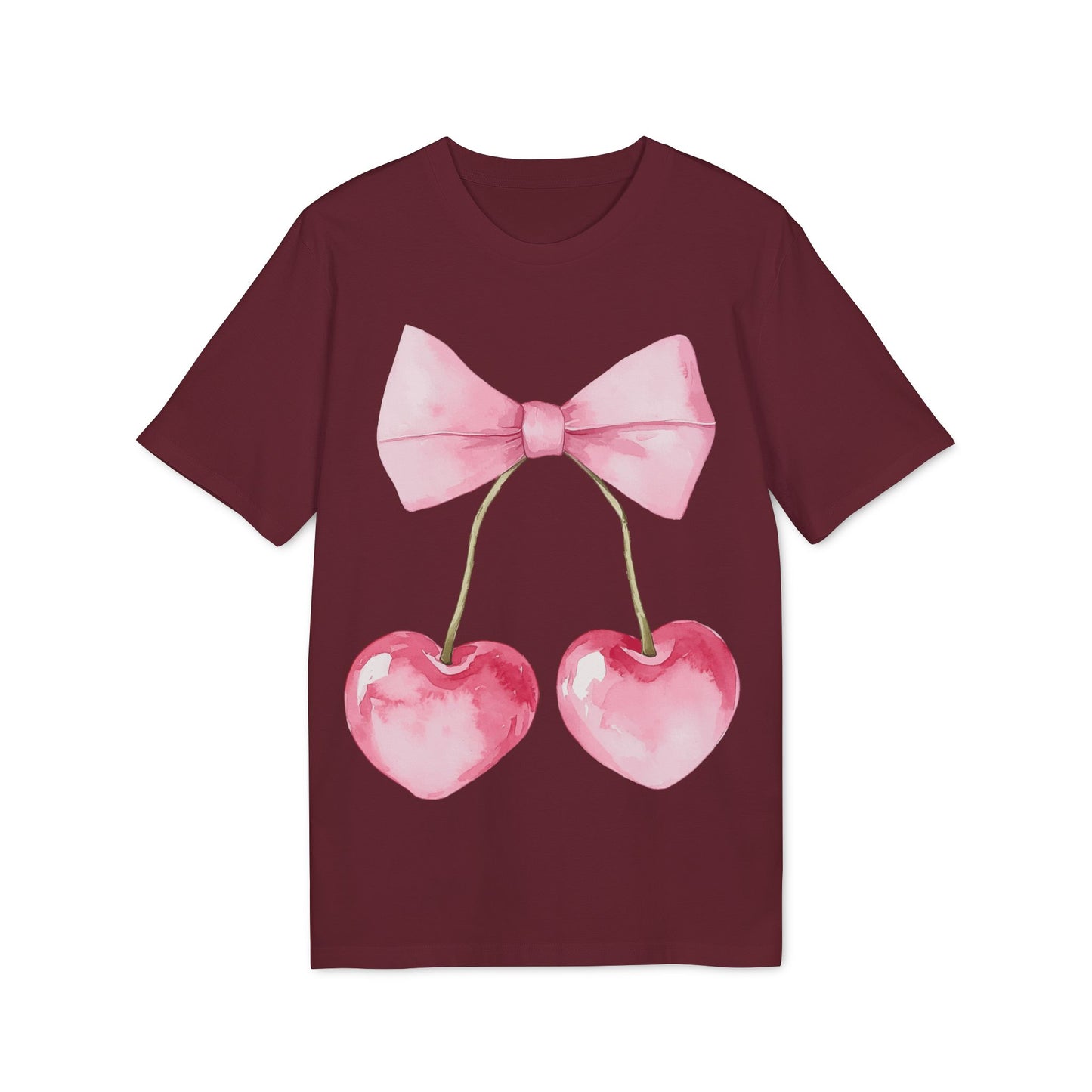 Kokettes Herz Kirschen Unisex T-shirt