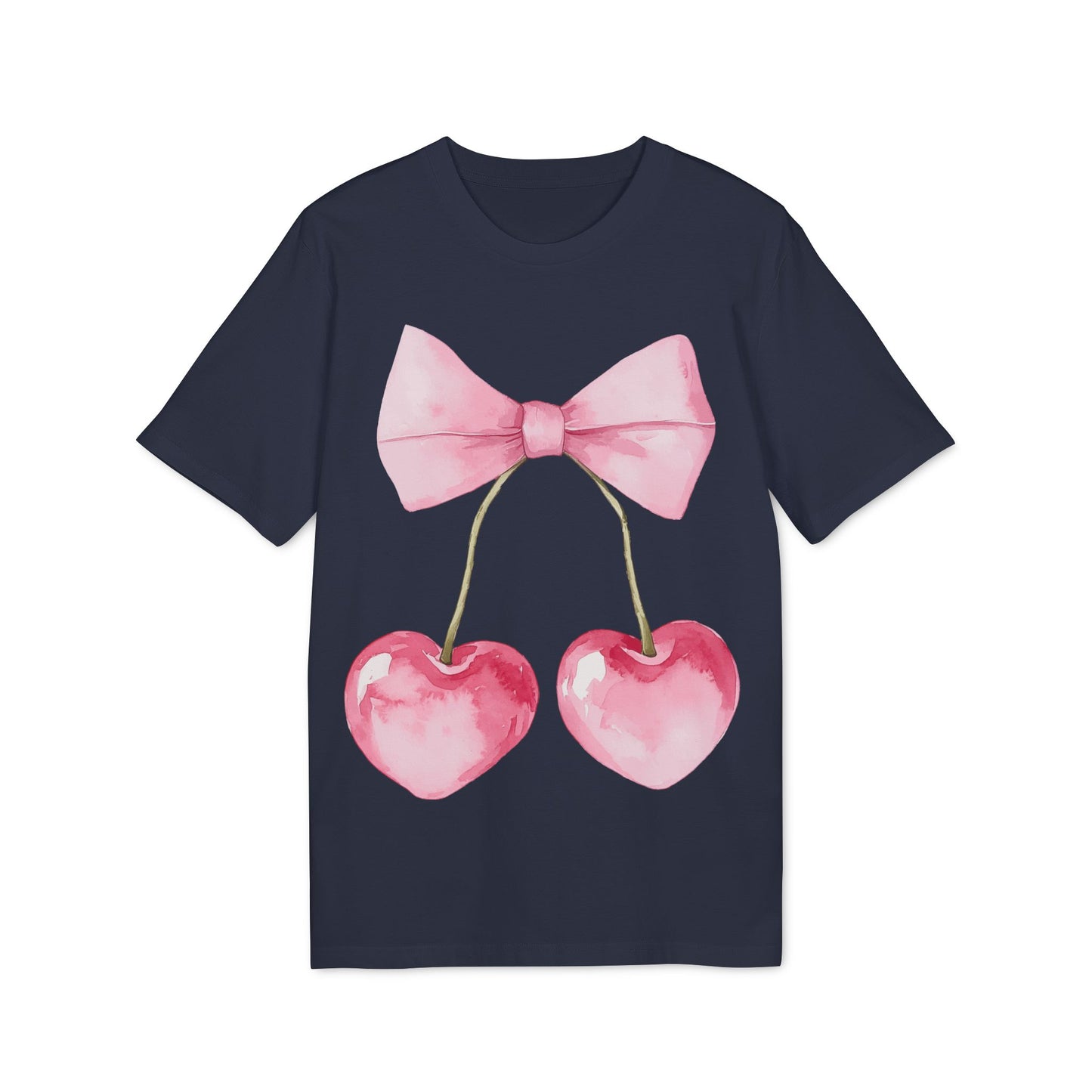 Kokettes Herz Kirschen Unisex T-shirt