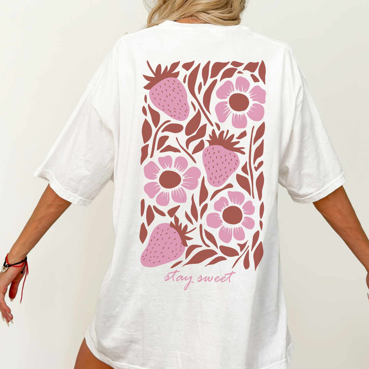 Stay Sweet Erdbeeren Unisex T-shirt
