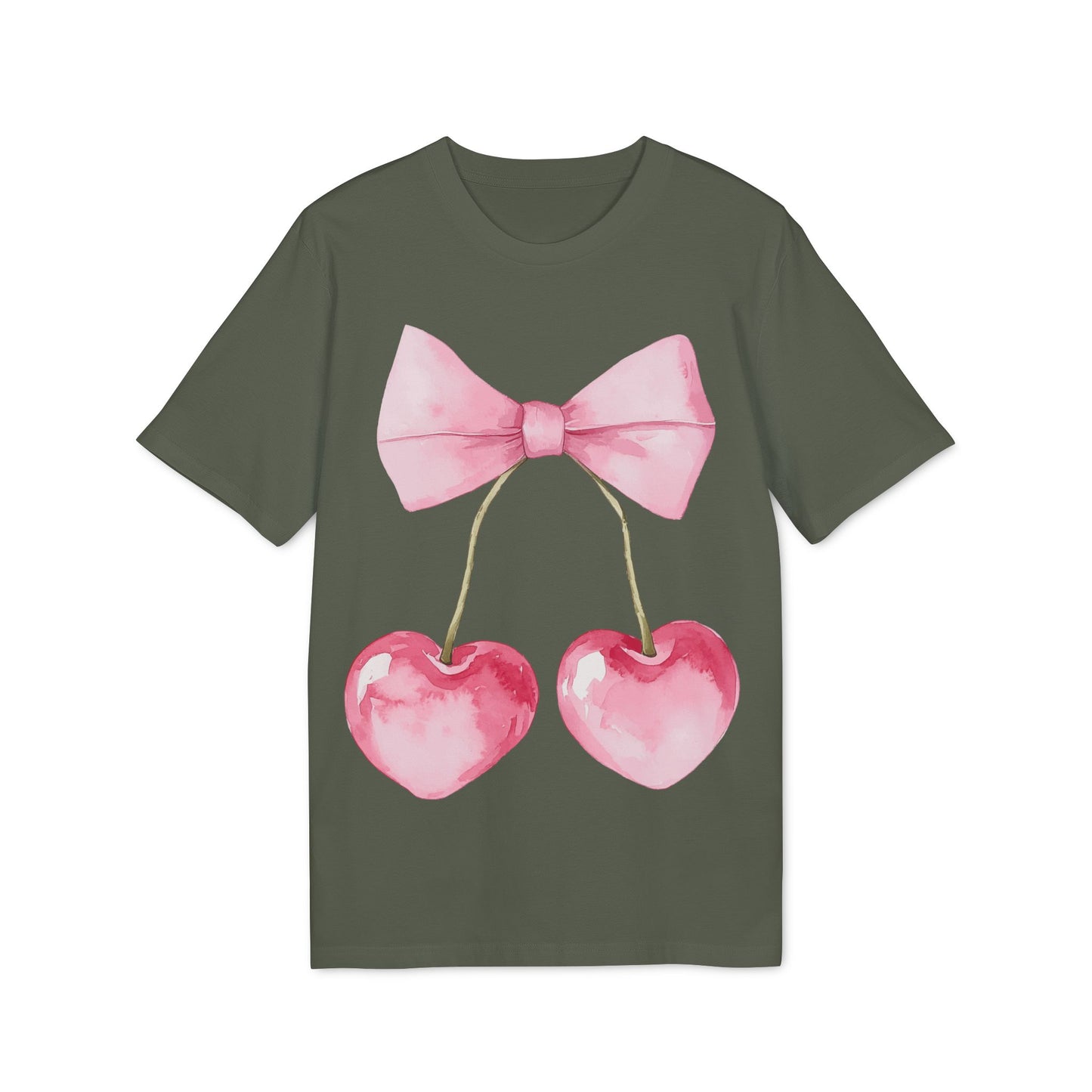 Kokettes Herz Kirschen Unisex T-shirt