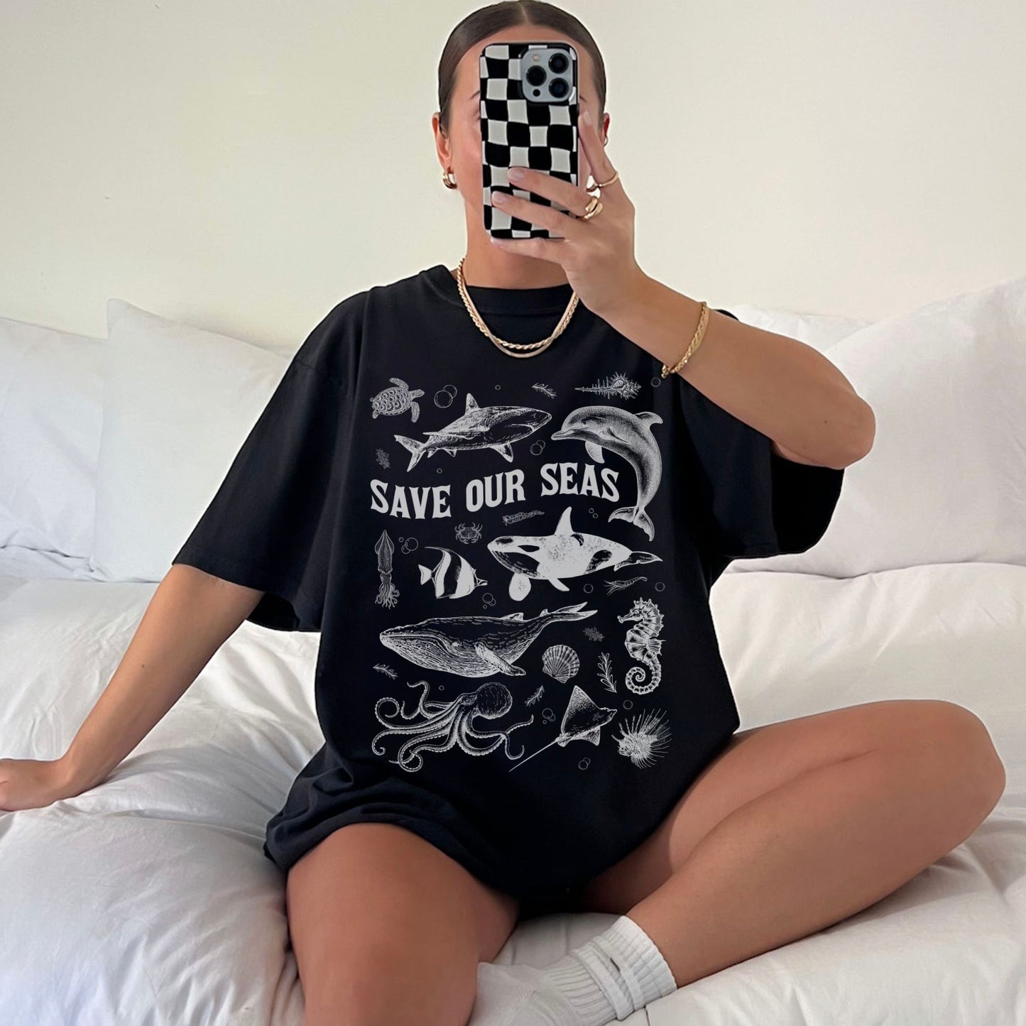 Save Our Seas Vintage Graphic Unisex Shirt