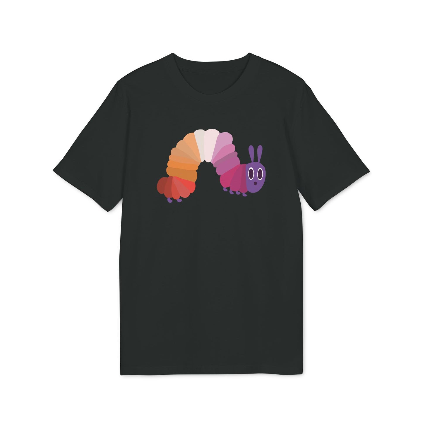 Lesbische Flagge Raupe – Bio Unisex T-Shirt