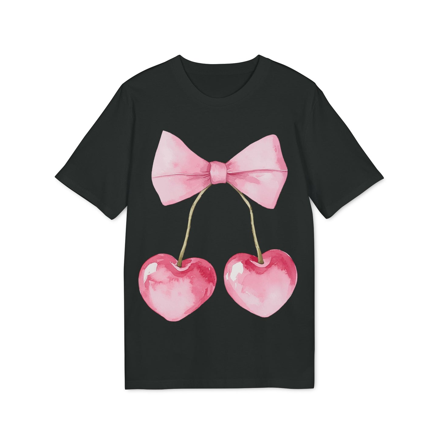 Kokettes Herz Kirschen Unisex T-shirt