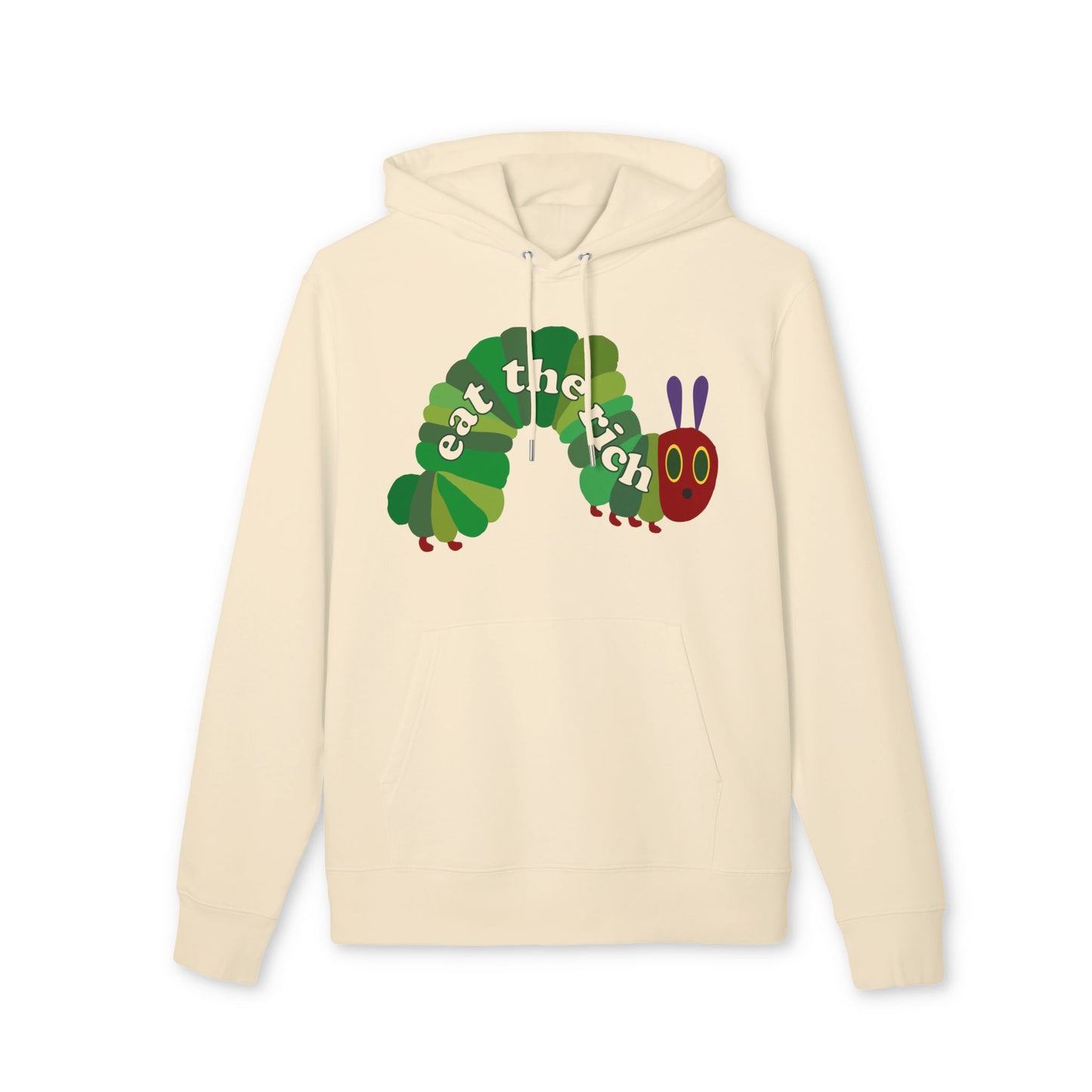 Eat The Rich Raupe – Bio Unisex Hoodie Beige