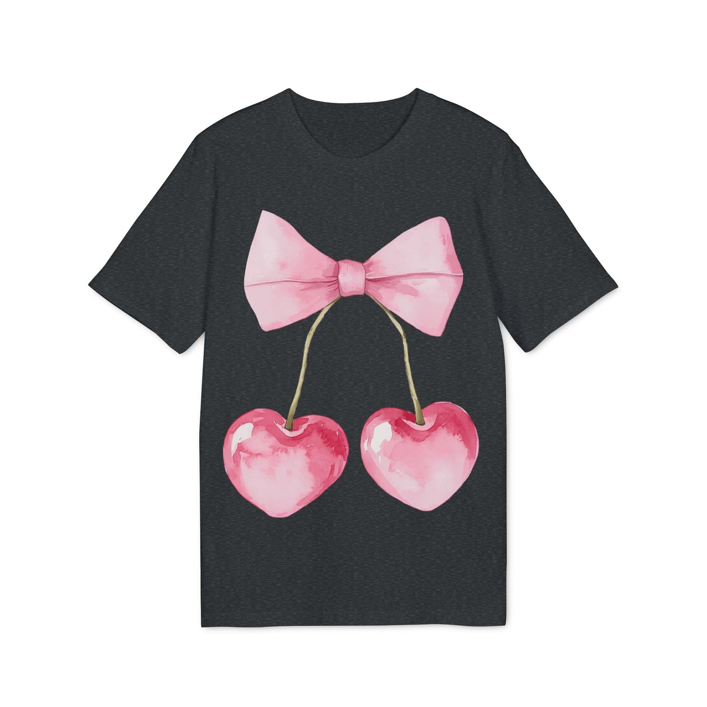 Kokettes Herz Kirschen Unisex T-shirt