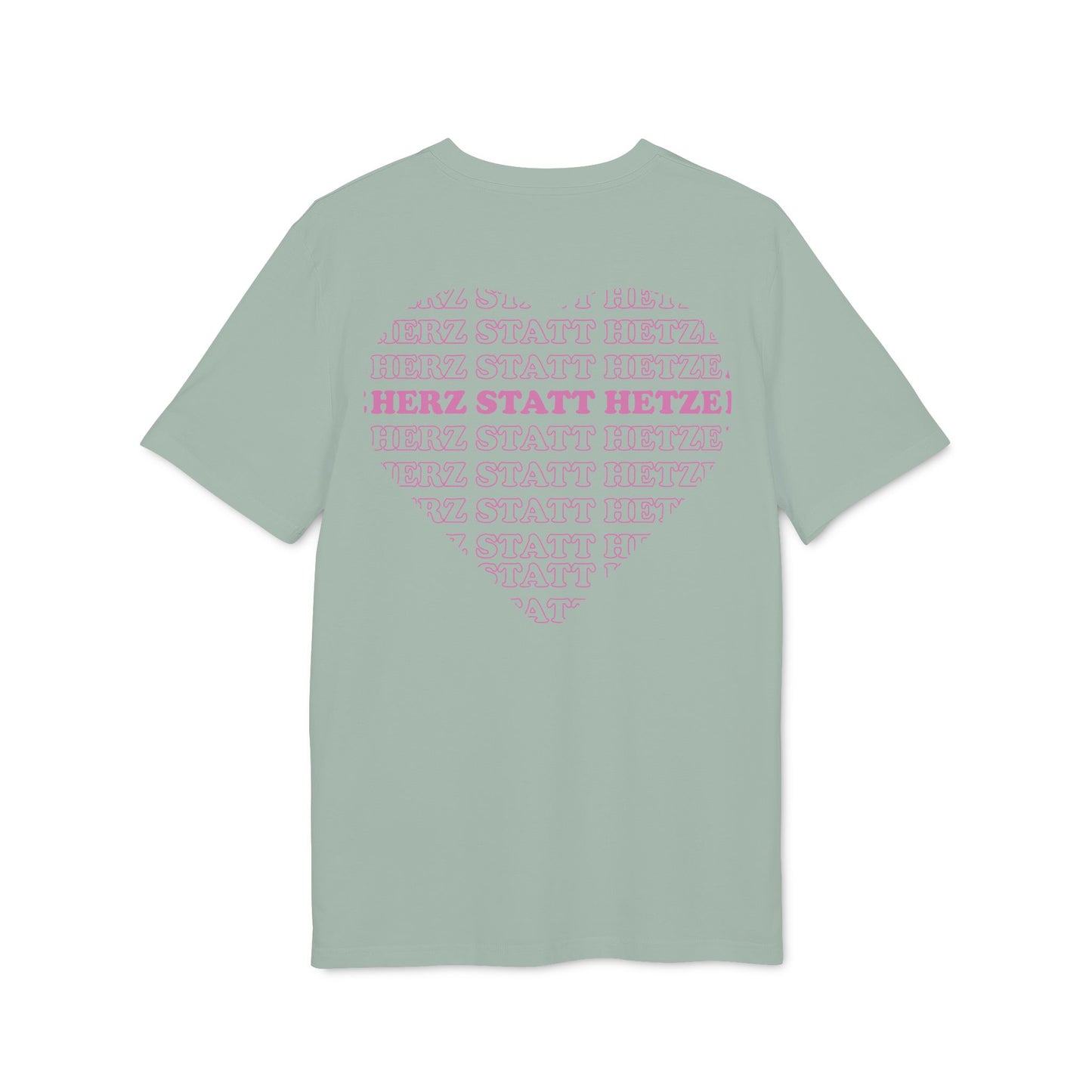 Herz statt Hetze – Bio Unisex T-Shirt