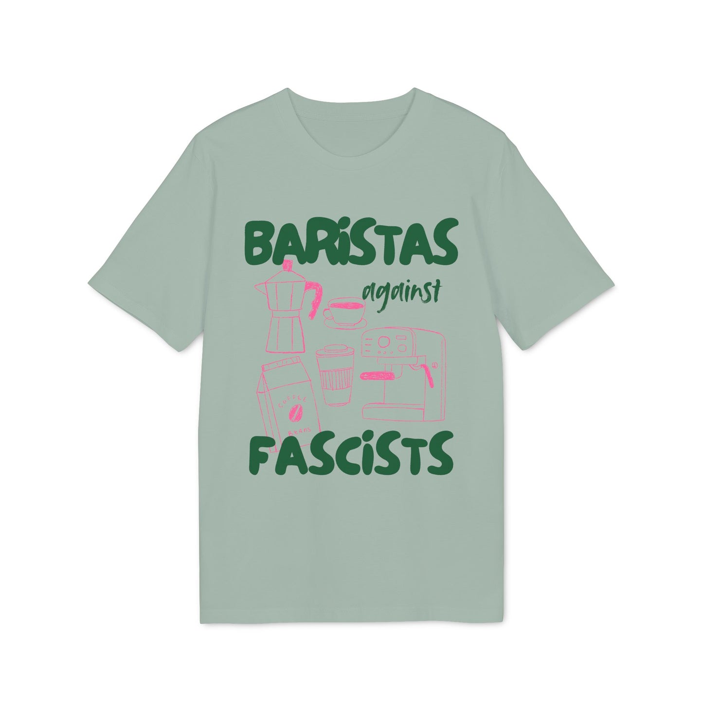 Baristas Against Fascists – Bio Unisex T-Shirt