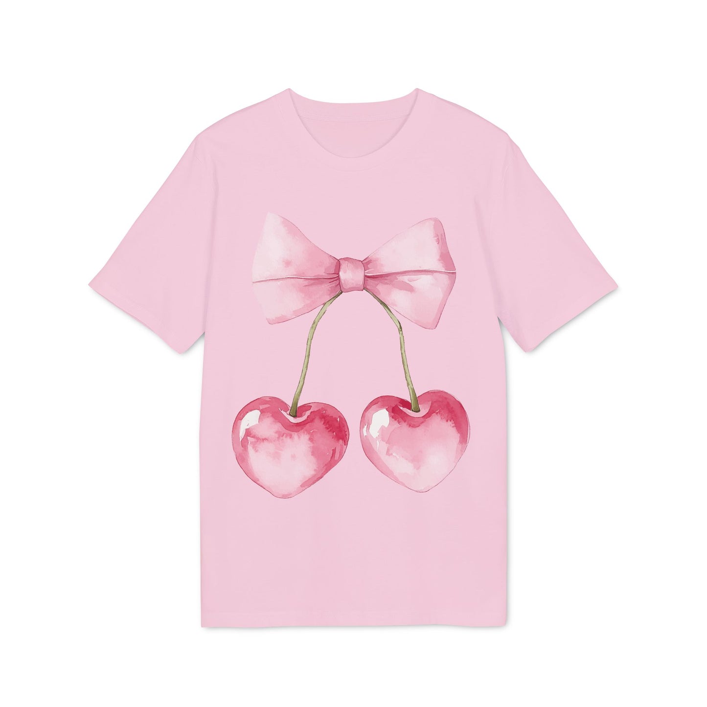 Kokettes Herz & Kirschen – Bio Unisex T-Shirt