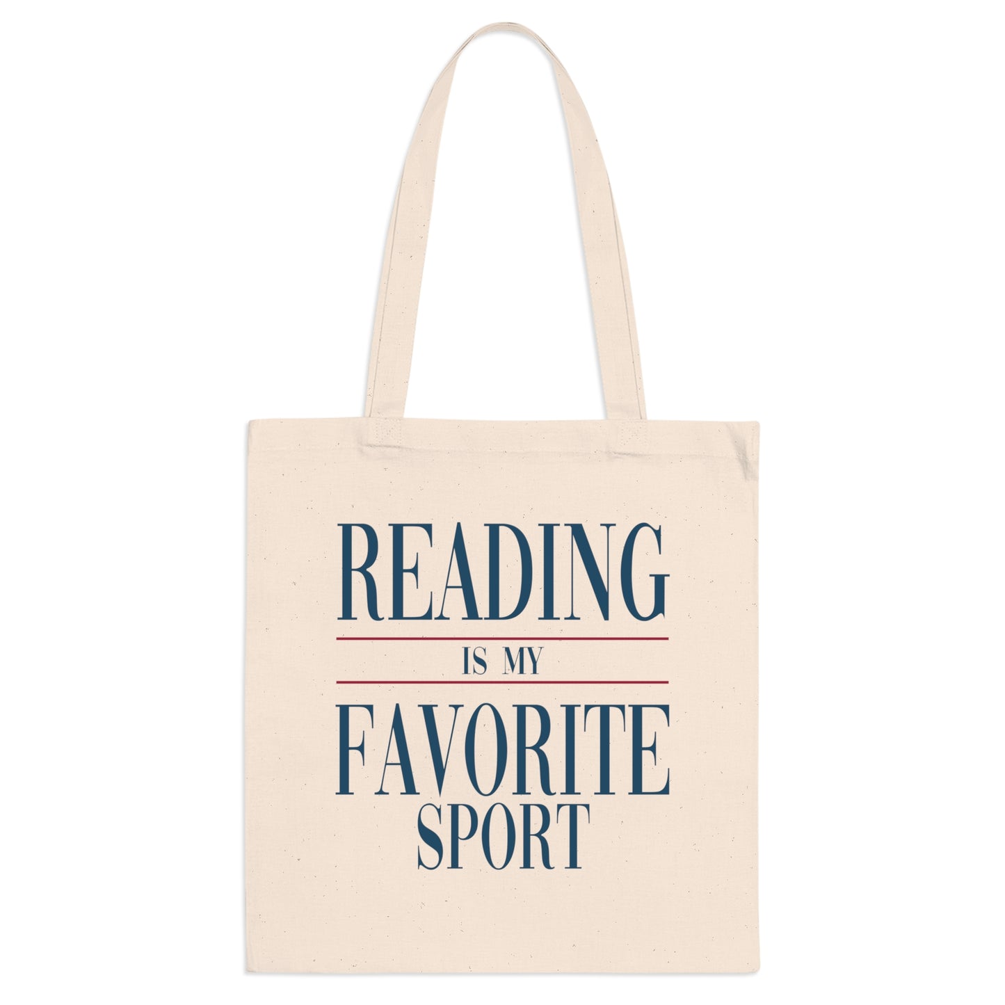 Reading Is My Favorite Sport – Bookish Jutebeutel aus Baumwolle