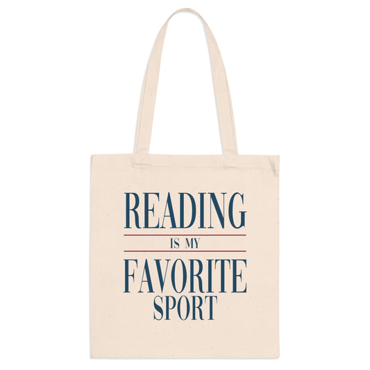 Reading Is My Favorite Sport – Bookish Jutebeutel aus Baumwolle