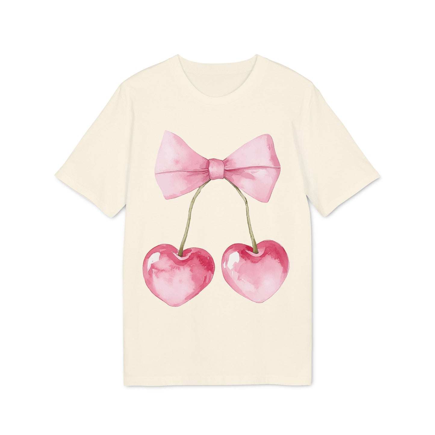 Kokettes Herz & Kirschen – Bio Unisex T-Shirt