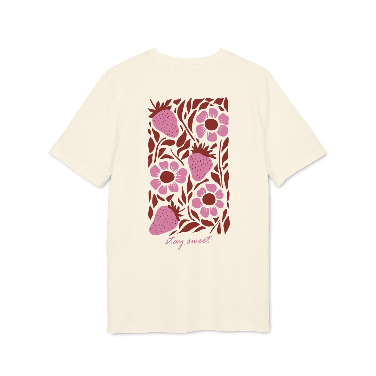 Stay Sweet – Erdbeeren Bio T-Shirt