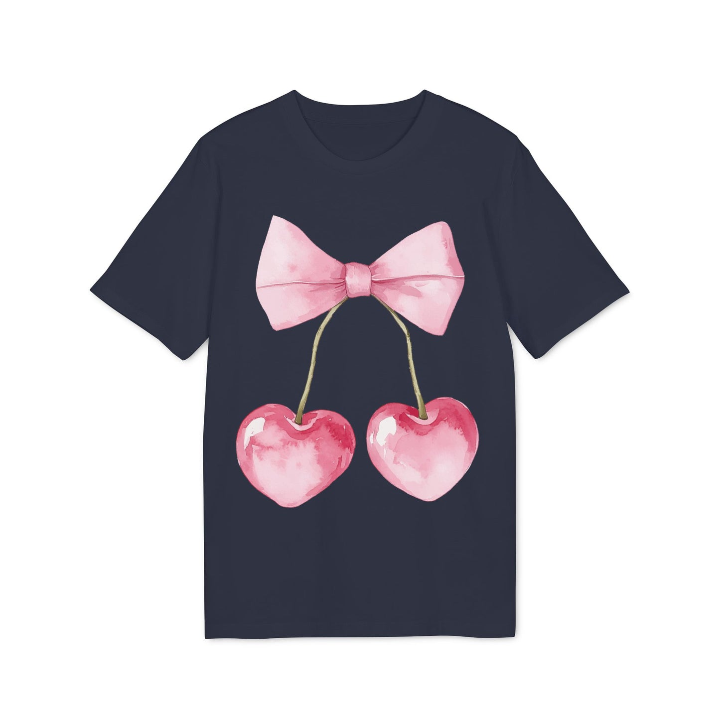 Kokettes Herz & Kirschen – Bio Unisex T-Shirt
