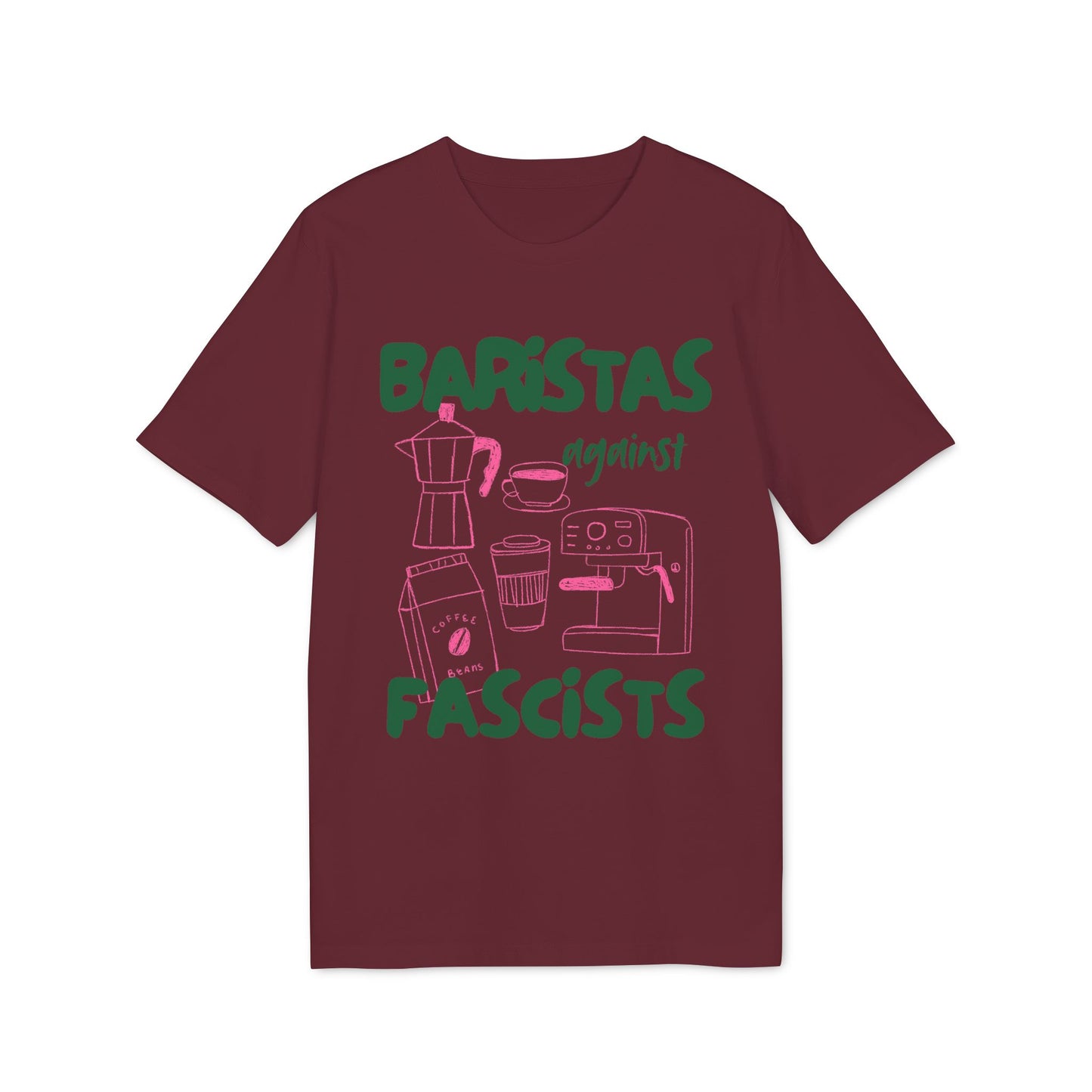 Baristas Against Fascists – Bio Unisex T-Shirt