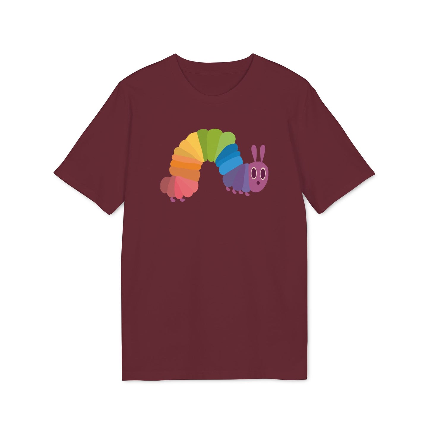 Queere Flaggen Raupe – Bio Unisex T-Shirt