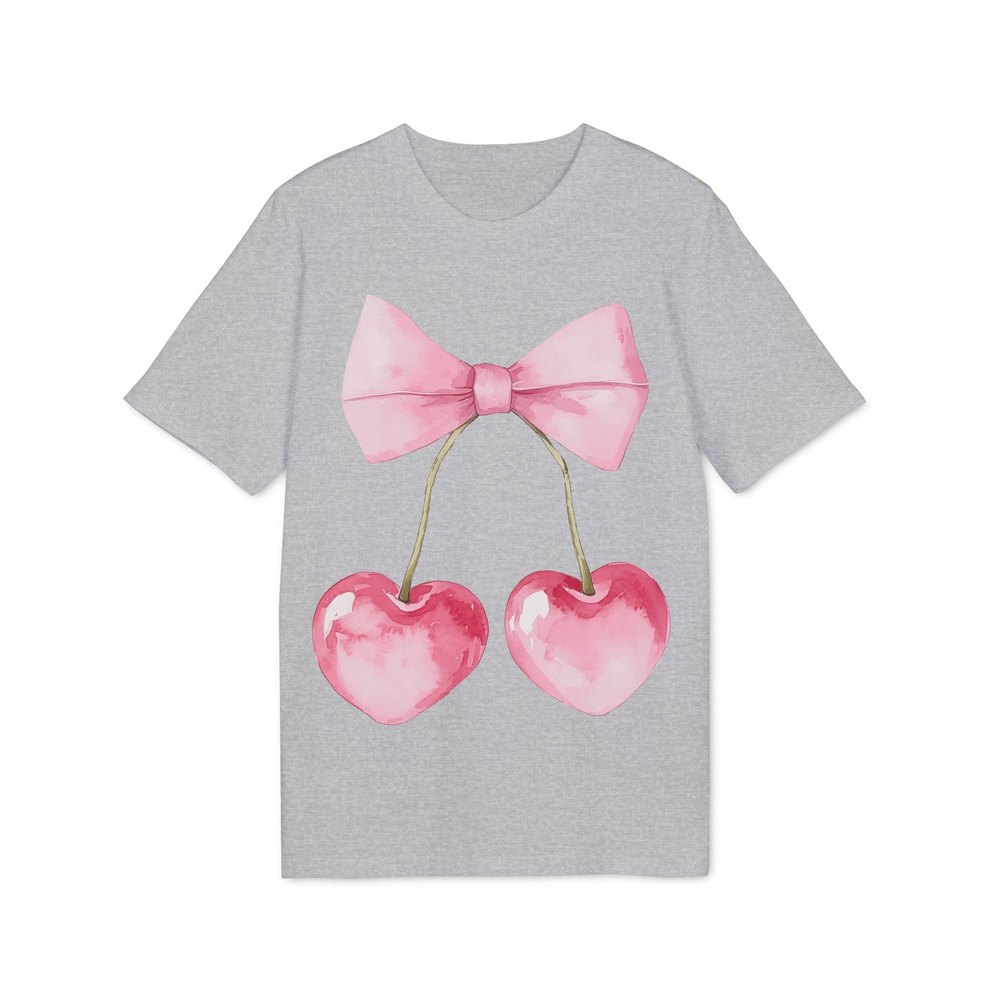 Kokettes Herz Kirschen Unisex T-shirt