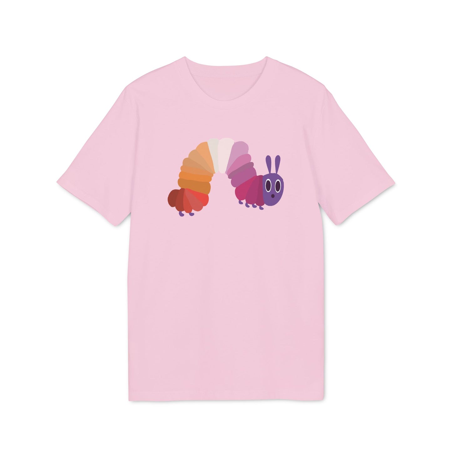 Lesbische Flagge Raupe – Bio Unisex T-Shirt