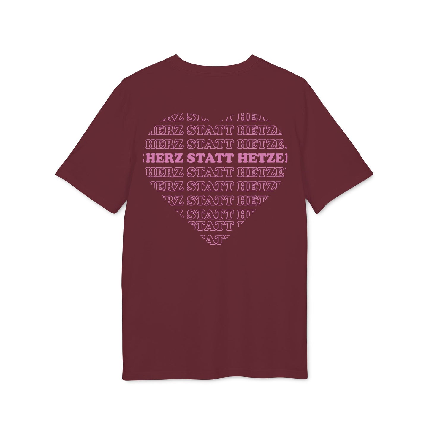 Herz statt Hetze – Bio Unisex T-Shirt