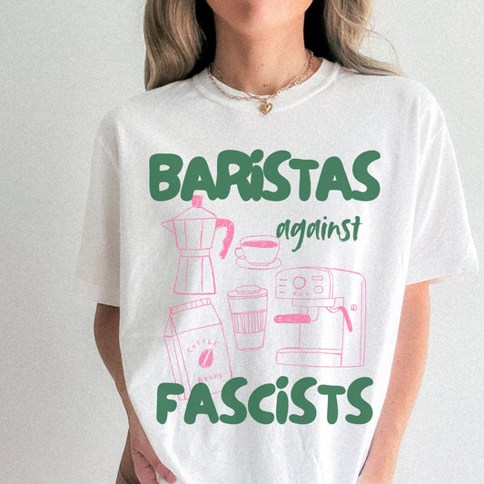 Baristas Against Fascists – Bio Unisex T-Shirt