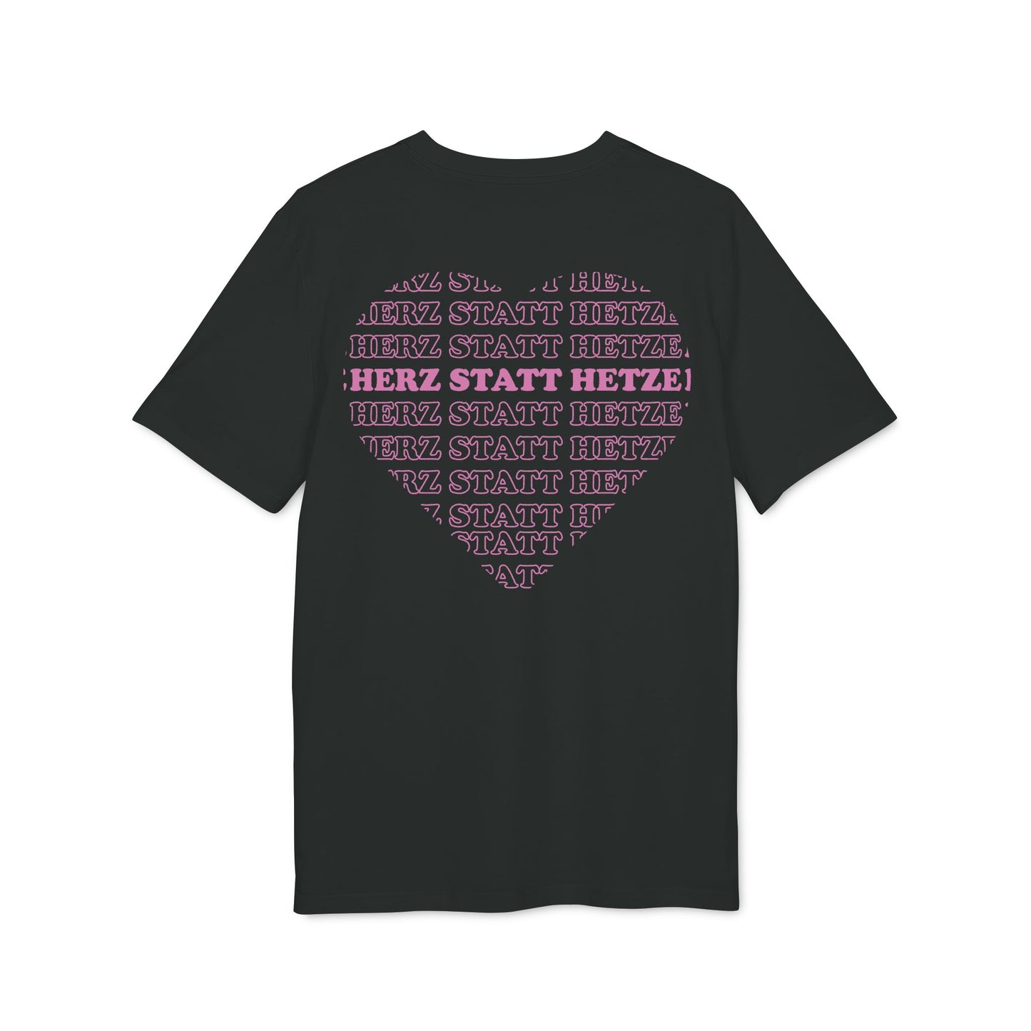 Herz statt Hetze – Bio Unisex T-Shirt