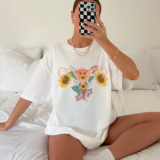 Floral Uterus – Bio Unisex T-Shirt