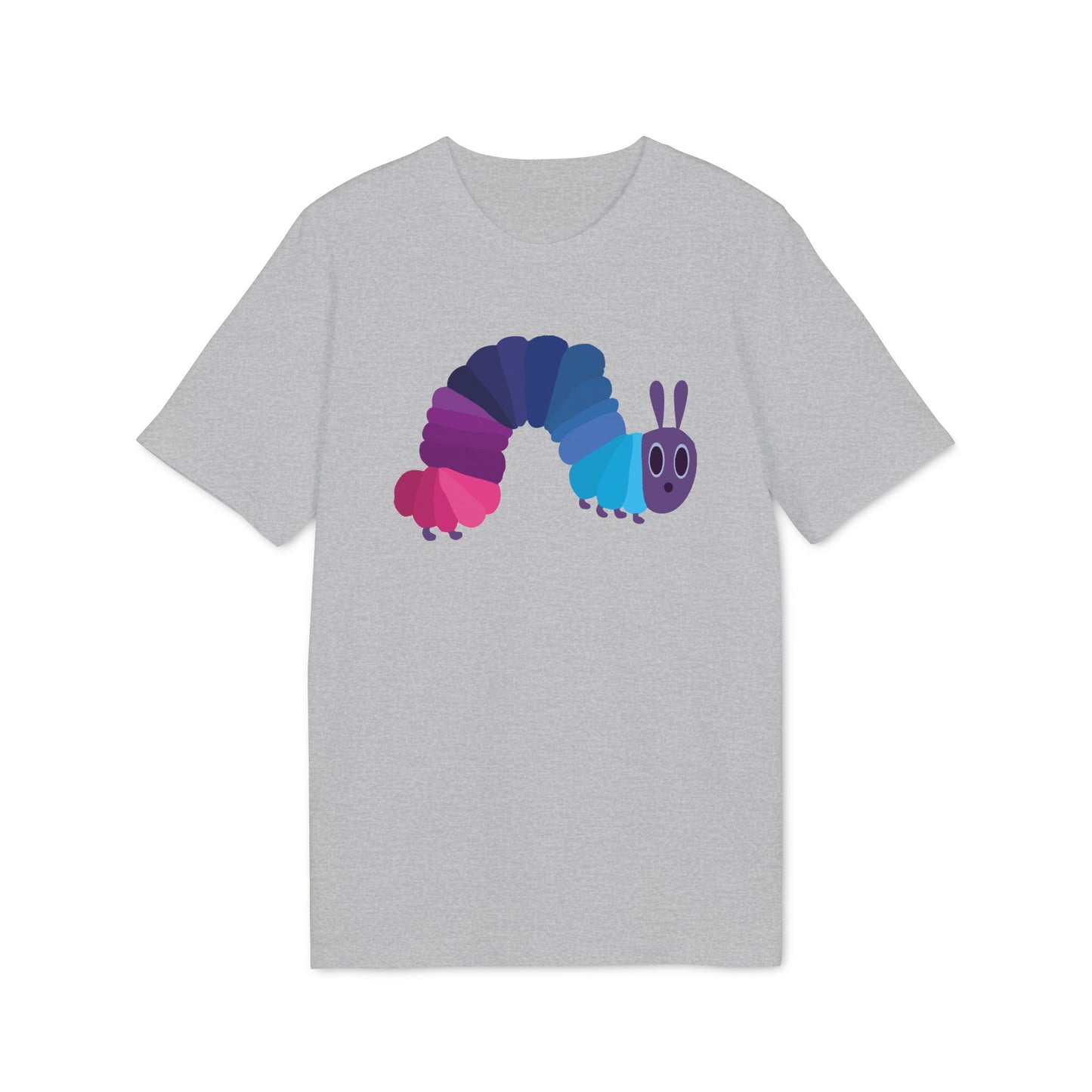 Bisexuelle Flaggen Raupe Nimmersatt Unisex T-Shirt