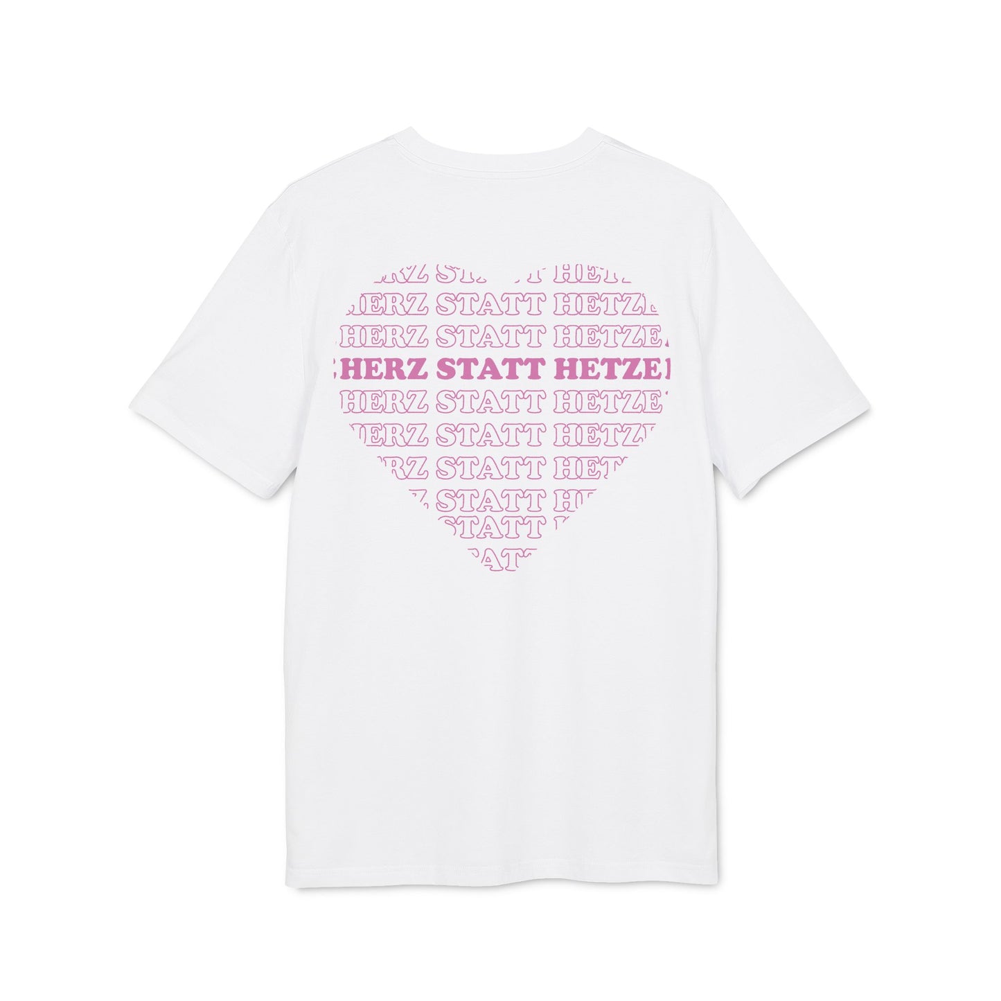 Herz statt Hetze – Bio Unisex T-Shirt