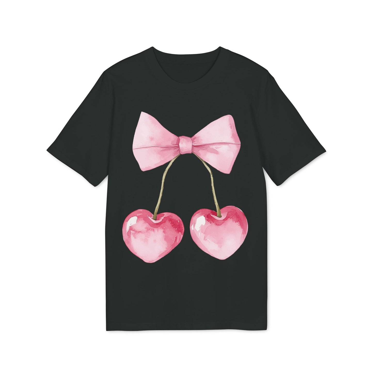 Kokettes Herz & Kirschen – Bio Unisex T-Shirt