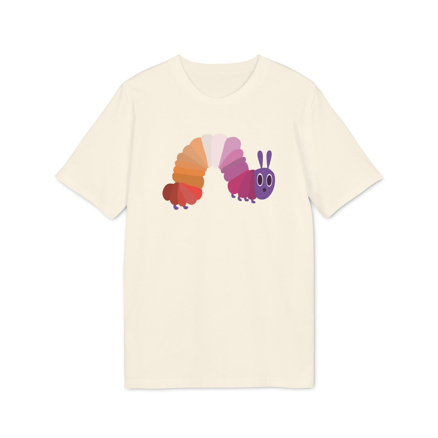 Lesbische Flagge Raupe – Bio Unisex T-Shirt