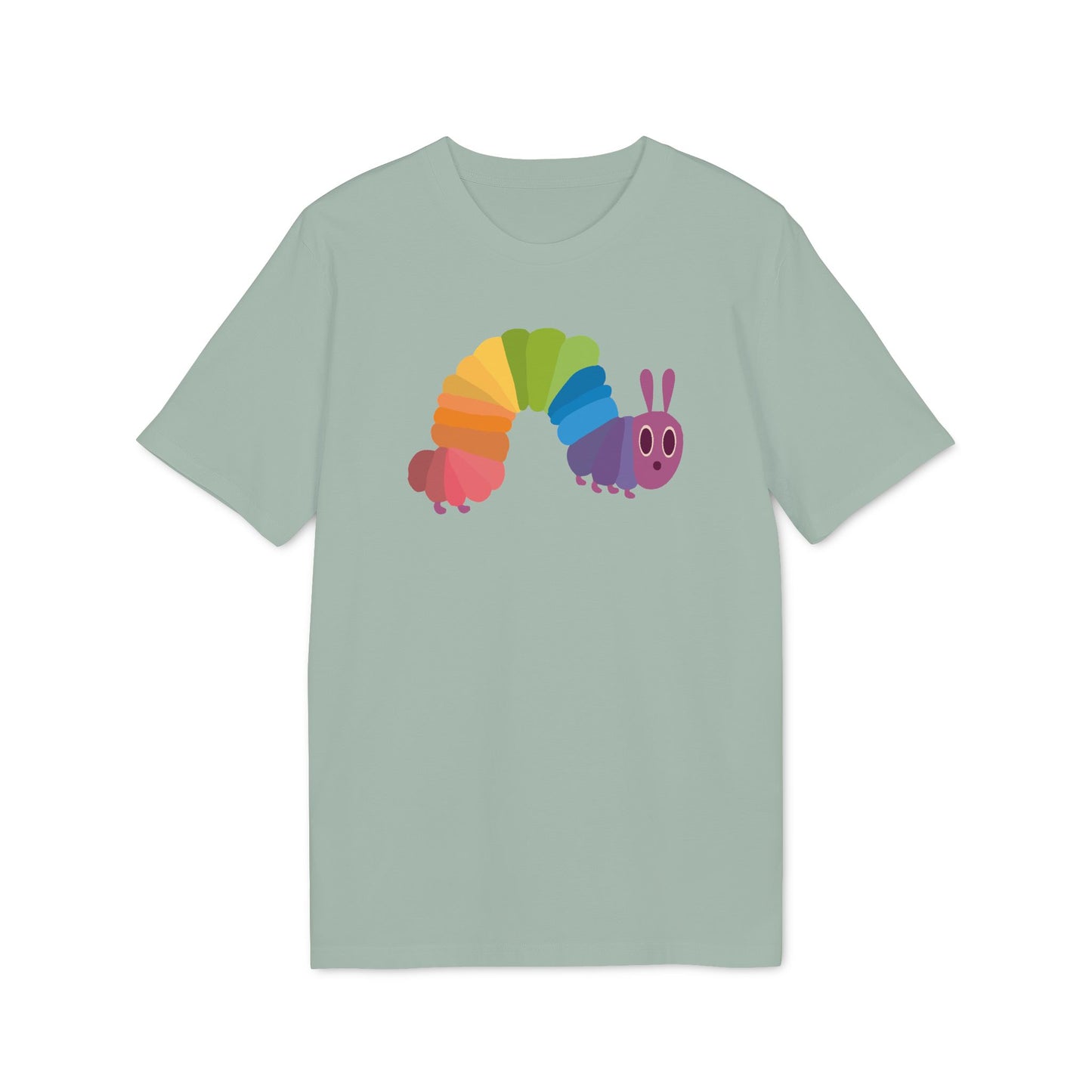 Queere Flaggen Raupe – Bio Unisex T-Shirt