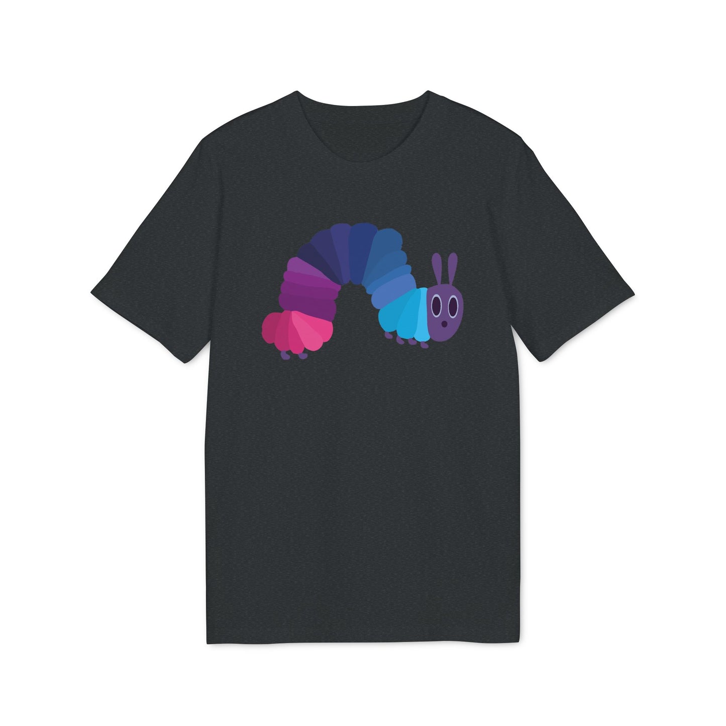 Bisexuelle Flaggen Raupe Nimmersatt Unisex T-Shirt