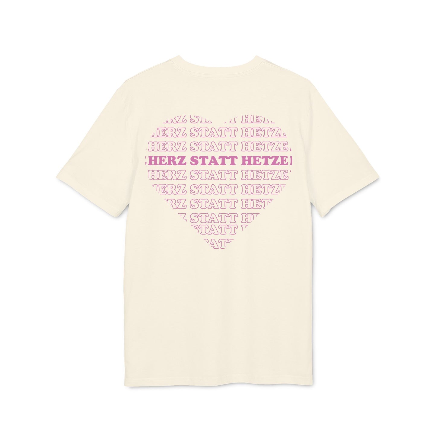 Herz statt Hetze – Bio Unisex T-Shirt