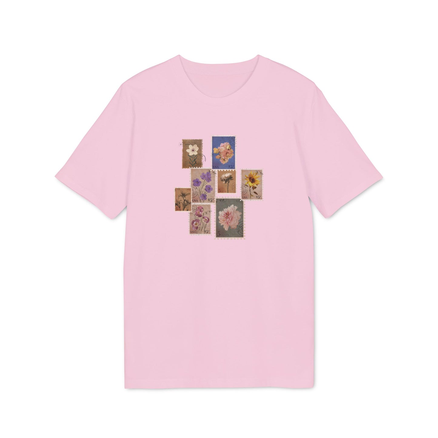 Flower Stamps – Bio Unisex T-Shirt
