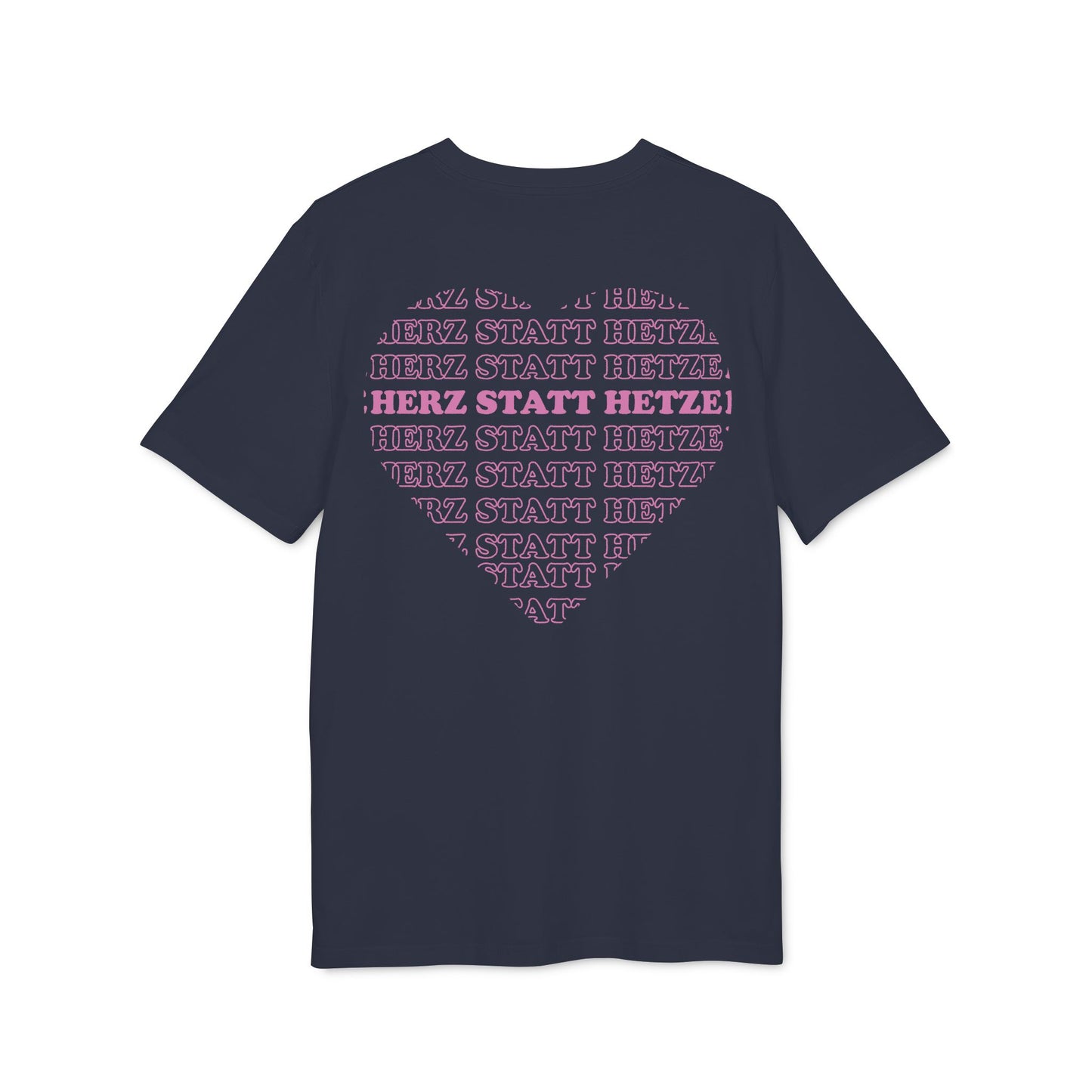 Herz statt Hetze – Bio Unisex T-Shirt