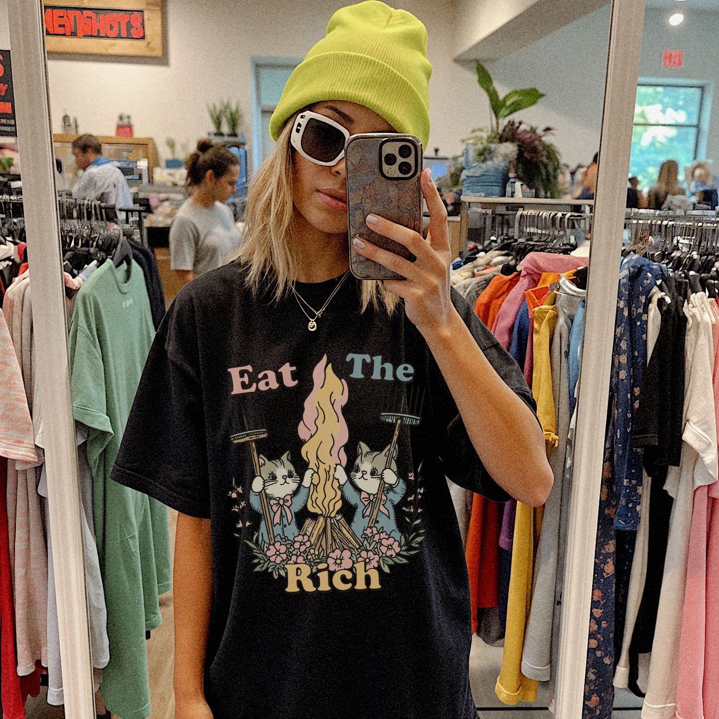 Eat The Rich Kitties – Bio Unisex T-Shirt