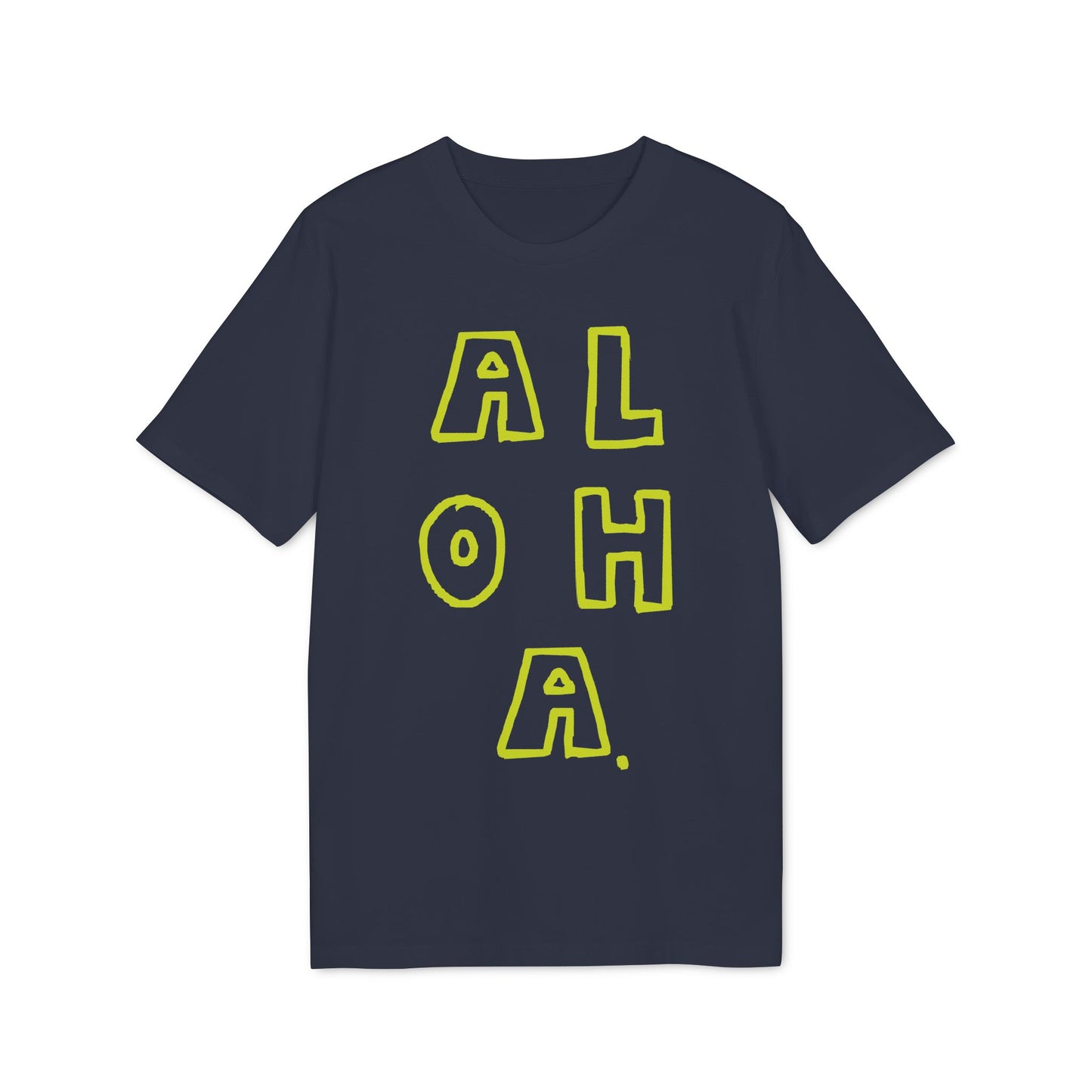 Aloha Neon – Bio Unisex T-Shirt blau