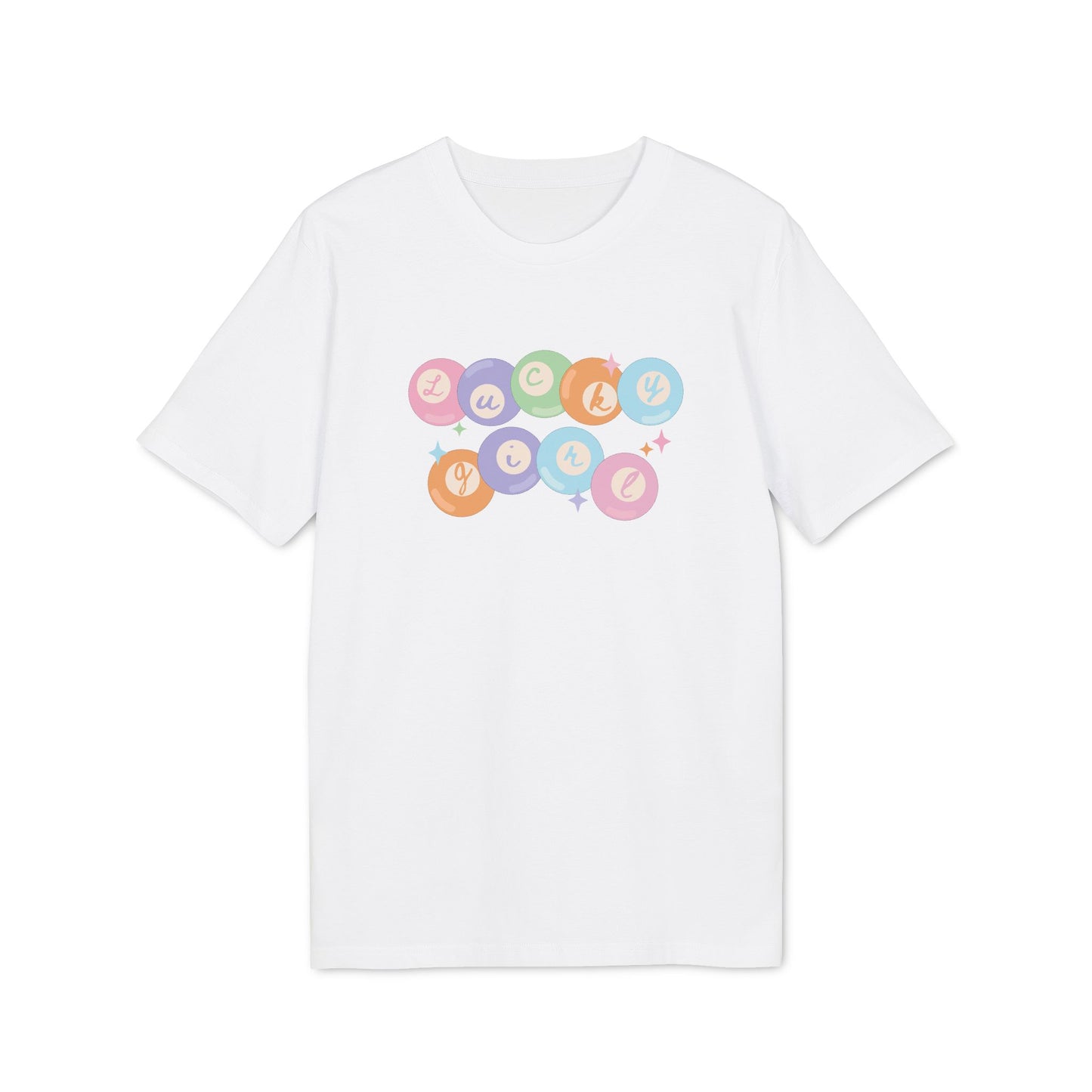 Lucky Girl Pinball – Bio Unisex T-Shirt weiß