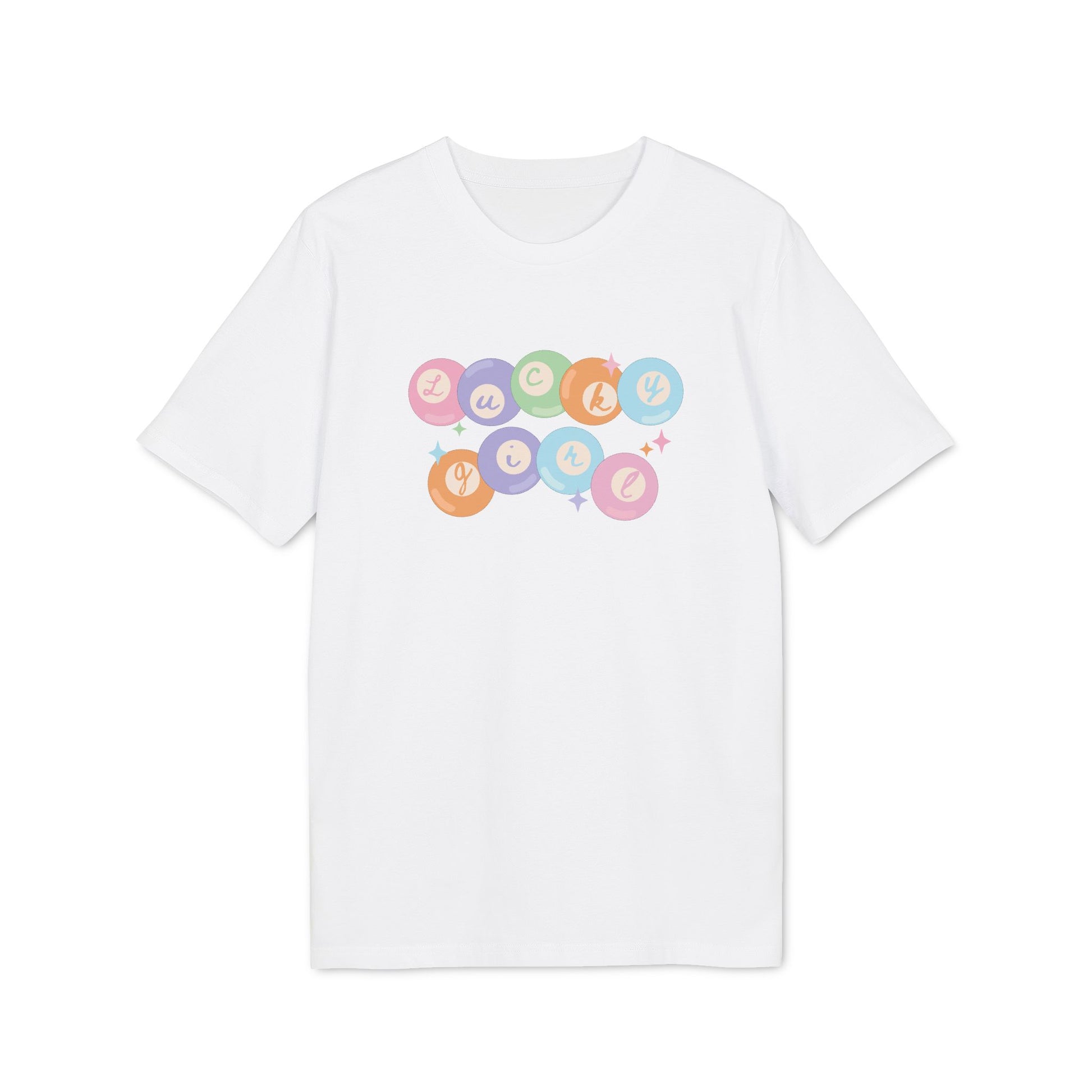 Lucky Girl Pinball – Bio Unisex T-Shirt weiß