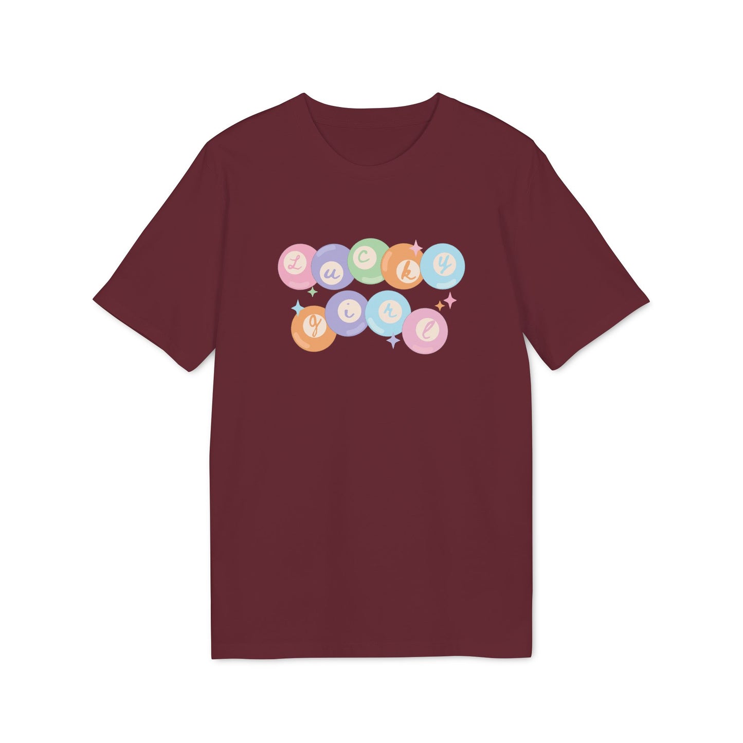 Lucky Girl Pinball – Bio Unisex T-Shirt rot