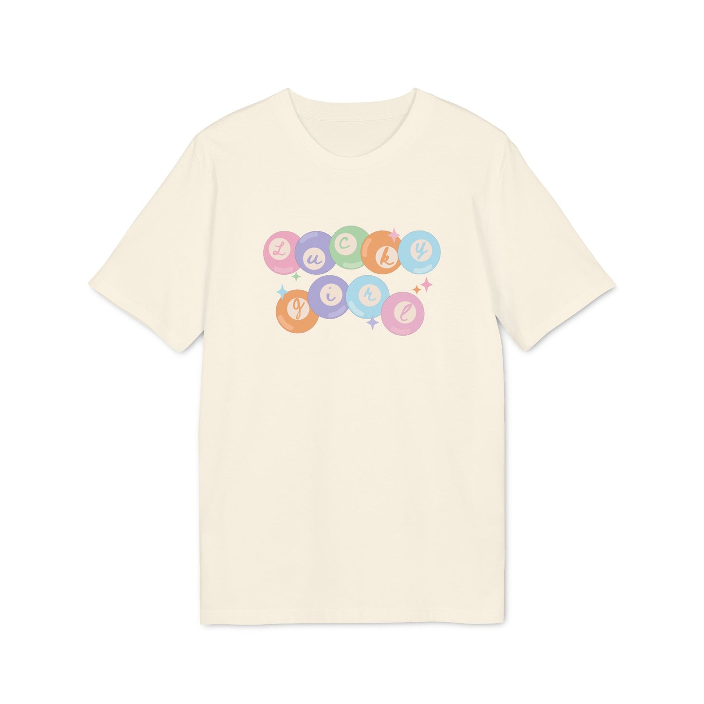 Lucky Girl Pinball – Bio Unisex T-Shirt beige