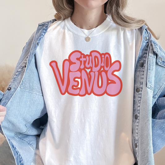 Studio Venus Groovy – Bio Unisex T-Shirt Weiß